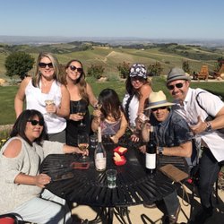 From the top of the hill at Daou vineyards.
