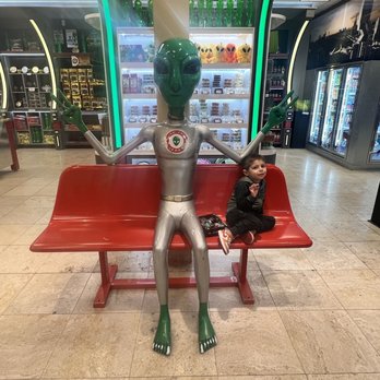 Alien Fresh Jerky - My littlest insisting on a million pictures like this - Meat Shops Near Me - Baker, California