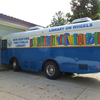 Wilks Branch Library - The bookmobile parked in the back - Libraries Near Me - New Bedford, Massachusetts
