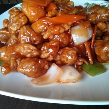 Amazing Wok - Sweet and sour boneless pork with lychee. You can also get it traditional with the pineapple - Chinese Near Me - Edmonton, Alberta Amazing Wok - Sweet and sour boneless pork with lychee. You can also get it traditional with the pineapple - Chinese Near Me - Edmonton, Alberta