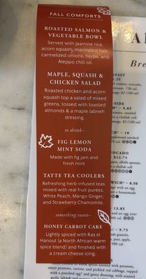 Menu photo 1 Tatte Bakery & Cafe | Farragut Square Washington, DC, DC Menu photo 1 Tatte Bakery & Cafe | Farragut Square Washington, DC, DC