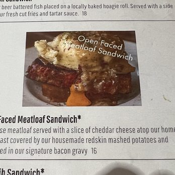 Ben Franklins Taproom and Grille - Meatloaf details - American Near Me - New Castle, Pennsylvania