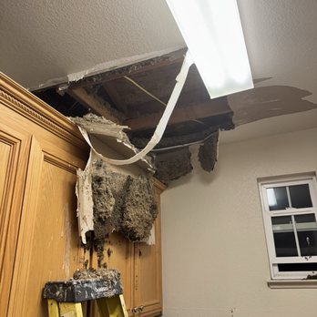 Golden Heights Roofing - Before - Ceiling collapsed after heavy rain. The water got the insulation wet causing it to break the dry wall. - Roofing Near Me - Concord, California Golden Heights Roofing - Before - Ceiling collapsed after heavy rain. The water got the insulation wet causing it to break the dry wall. - Roofing Near Me - Concord, California