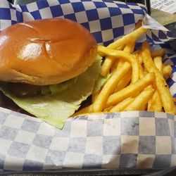 Mack’s Bar - Burger from "Fried" (across the street).