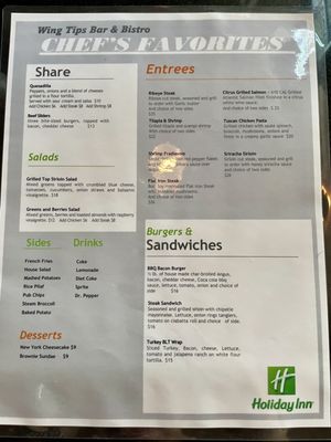Menu photo 4 Wingtips Bar & Bistro Salt Lake City, UT