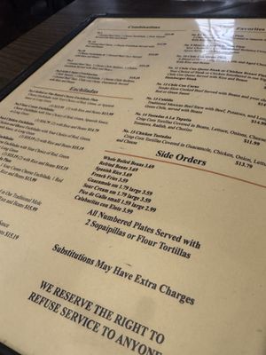 Menu photo 1 Avila's Mexican Restaurant El Paso, TX Menu photo 1 Avila's Mexican Restaurant El Paso, TX