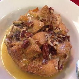 Bread Pudding with sauce .