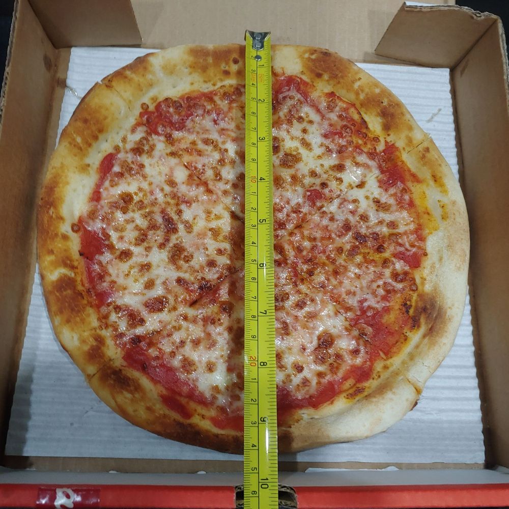 Wonder Westfield - 9 inches round and look how dried out it looks. No cheese pull and not fresh. Definitely a frozen pizza - Food Delivery Services Near Me - Westfield, New Jersey Wonder Westfield - 9 inches round and look how dried out it looks. No cheese pull and not fresh. Definitely a frozen pizza - Food Delivery Services Near Me - Westfield, New Jersey
