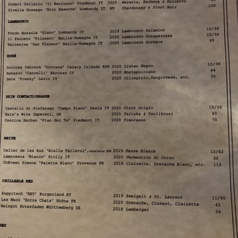 Baby J’s Bar - Wine menu - Cocktail Bars Near Me - Gainesville, Florida