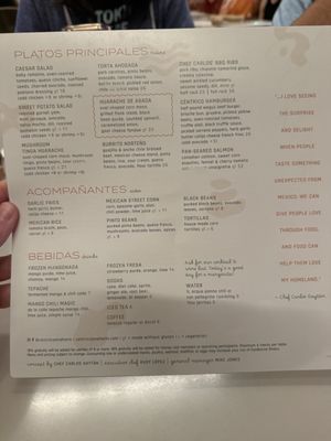 Menu photo 1 Centrico Anaheim, CA