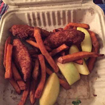 Bareburger - Murray Hill - My wet fries and rock hard chicken tenders - Burgers Near Me - New York, New York