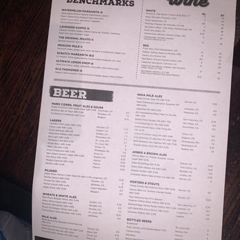 Henry's Tavern - Drink menu - New American Near Me - Denver, Colorado