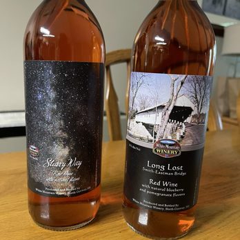 White Mountain Winery - Starry Way (described basically as Capri Sun for adults) and Long Lost... both were very good! - Wineries Near Me - North Conway, New Hampshire White Mountain Winery - Starry Way (described basically as Capri Sun for adults) and Long Lost... both were very good! - Wineries Near Me - North Conway, New Hampshire