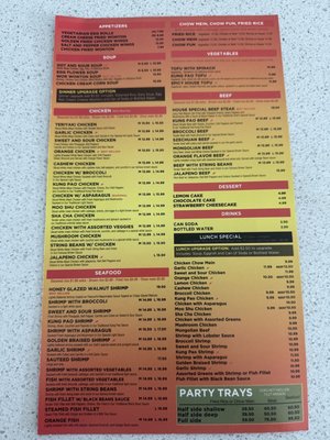 Menu photo 2 Big Chopsticks Mission Viejo, CA