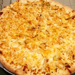 DJ's Pizzeria - Buffalo chicken pizza sold by the slice. Looks great. Next time!