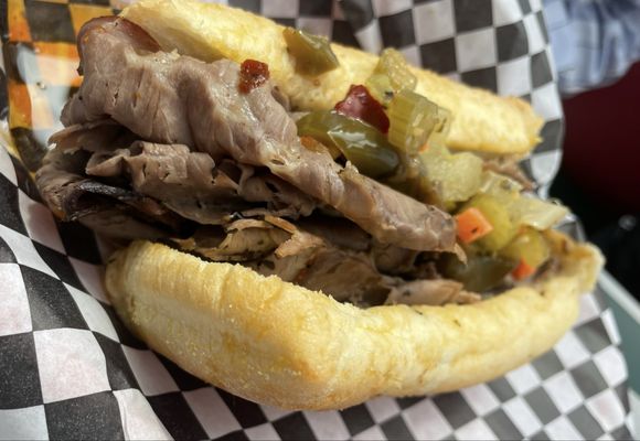 Chicago Style Beef and Dogs by null