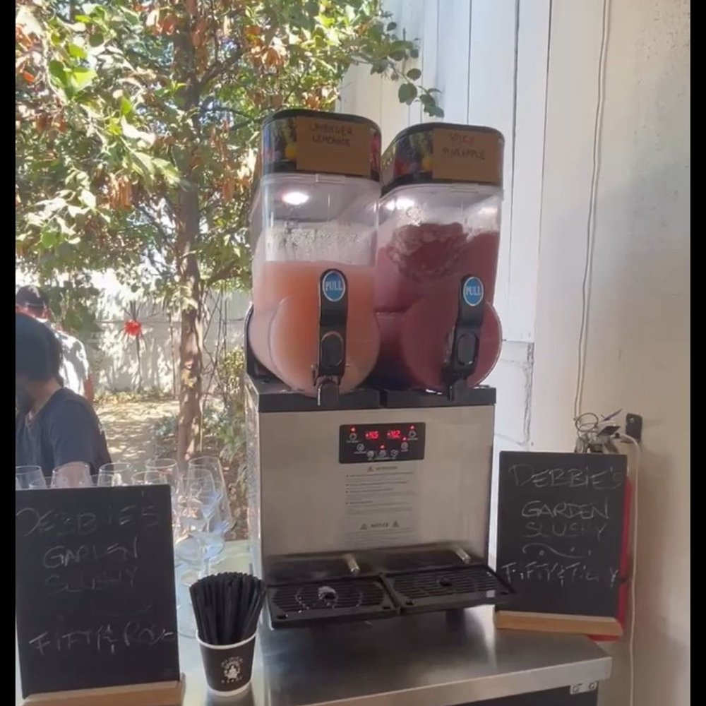 Alder & Sage - Wine slushie machine with 2 flavors. Lavender Lemonade and Pineapple jalapeno. - Breakfast & Brunch Near Me - Long Beach, California