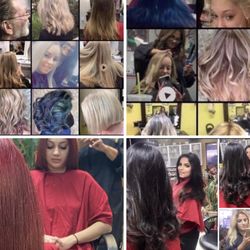 Mfer Glam - Mens cut
Balayage 
Highlights 
Albino hair white to pale blonde
Black to red
Blonde especialist 
Hairstyles 
Makeup
