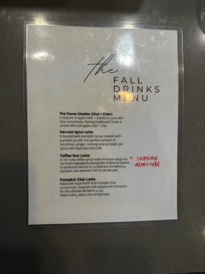Menu photo 6 Pause Coffee House Rocklin, CA