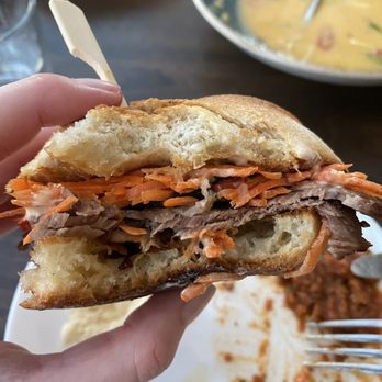 The Bench - Korean Style Brisket Sandwich - New American Near Me - Pebble Beach, California The Bench - Korean Style Brisket Sandwich - New American Near Me - Pebble Beach, California