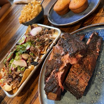 Texas Jack's Barbecue - Pork Spare Rib Mac and Cheese Corn Bread brisket nachos - Barbeque Near Me - Arlington, Virginia Texas Jack's Barbecue - Pork Spare Rib Mac and Cheese Corn Bread brisket nachos - Barbeque Near Me - Arlington, Virginia