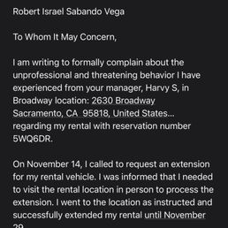 Email explaining everything that happened. Email explaining everything that happened.