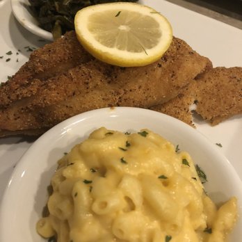 Della J's Delectables - Fried catfish w/mac n cheese and collard greens - Southern Near Me - Alexandria, Virginia