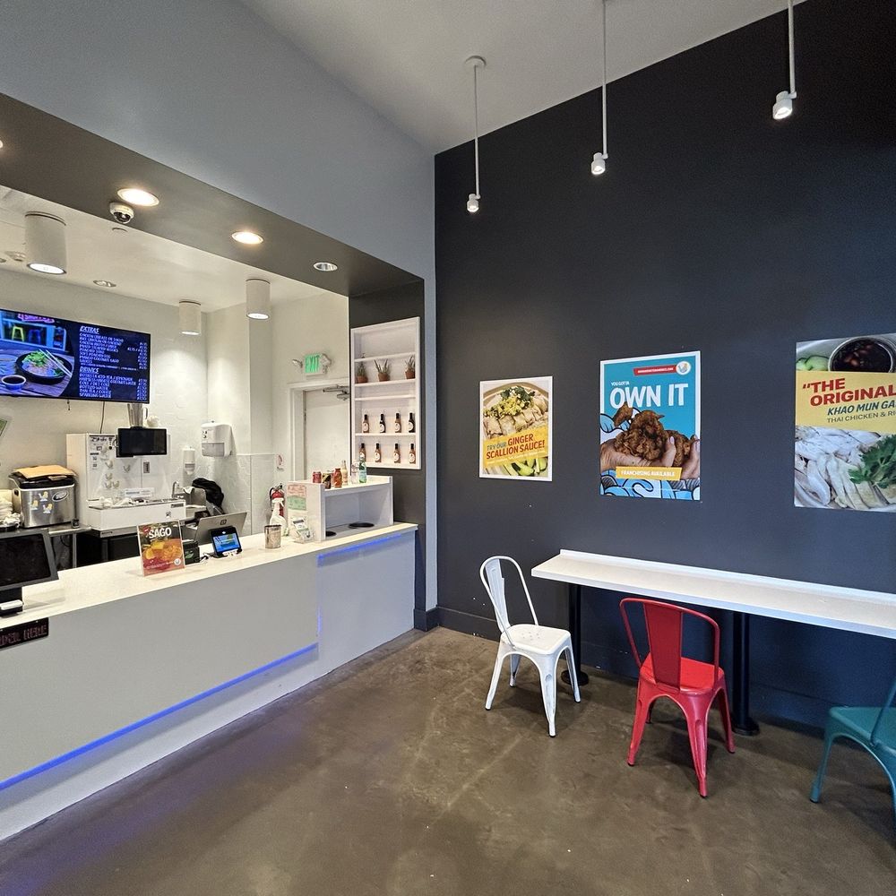 Rooster & Rice - Limited seating but plenty outside in the food court upstairs in the mall. - Chicken Shop Near Me - San Francisco, California