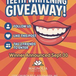 Magnolia Family Dental - Give us a follow on Instagram (@MagnoliaFD) or Facebook to enter our September giveaway!!