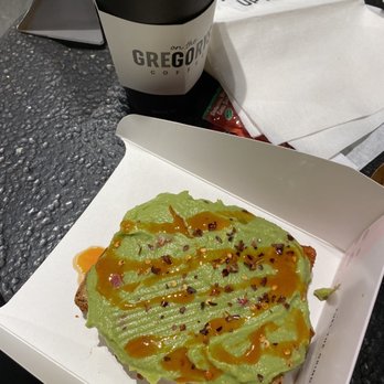 Gregorys Coffee - Spicy Avo (V) - Coffee & Tea Near Me - New York, New York Gregorys Coffee - Spicy Avo (V) - Coffee & Tea Near Me - New York, New York