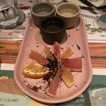 Flora's Field Kitchen - Mezcal flight - $23 USD - Pizza Near Me - Ánimas Bajas, BCS Flora's Field Kitchen - Mezcal flight - $23 USD - Pizza Near Me - Ánimas Bajas, BCS