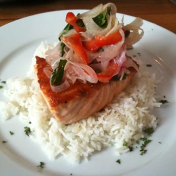 Bethany's Table - King salmon with basmati rice & fennel - New American Near Me - Portland, Oregon