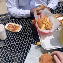 Carol's Corner - Food - Spanish dog, corn dog, fries, tenderloin