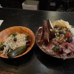 Double the meat salad and a side of sauerkraut. Double the meat salad and a side of sauerkraut.