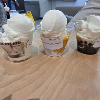 OMG TEA LAB - Milky cloud gelato with mochi, mango sticky rice gelato, brown sugar boba gelato - Desserts Near Me - Las Vegas, Nevada