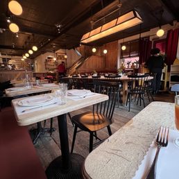 Restaurant. Pretty empty on this rainy Sunday in NY