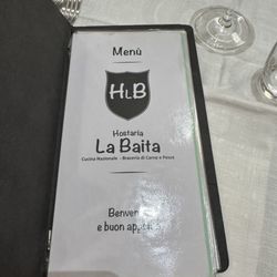 Hostaria Baita RE - Menu
