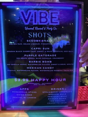Menu photo 1 Vibe Ultra Lounge Overland Park, KS Menu photo 1 Vibe Ultra Lounge Overland Park, KS