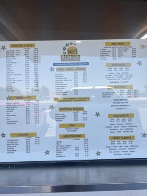 Menu photo 1 Generals Headquarters Wasco, CA Menu photo 1 Generals Headquarters Wasco, CA