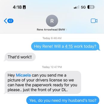 Arrowhead BMW - Conversation with Rene - Auto Parts & Supplies Near Me - Glendale, Arizona Arrowhead BMW - Conversation with Rene - Auto Parts & Supplies Near Me - Glendale, Arizona