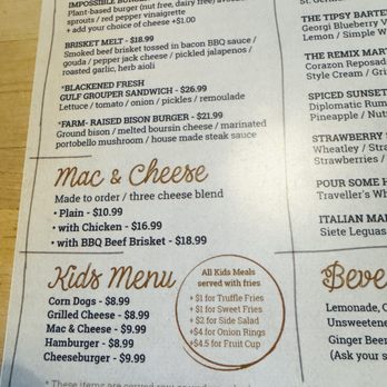 Flip Side - Lower photo of menu choices - Burgers Near Me - Columbus, Ohio