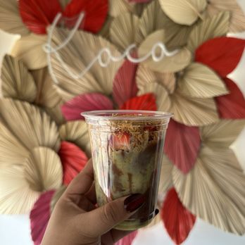 Koco Korean Fried Chicken & Croffles - Dubai Chocolate Strawberry Cup - Korean Near Me - Virginia Beach, Virginia