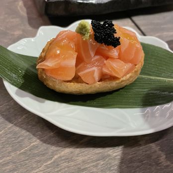 The Roll - Sunset salmon inari - Japanese Near Me - San Francisco, California The Roll - Sunset salmon inari - Japanese Near Me - San Francisco, California