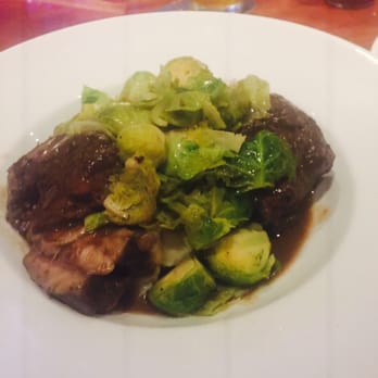 The Hideout - Braised short rib with Brussel sprouts, and mashed potatoes. Super good really stoked on this new place in Aptos. - Cocktail Bars Near Me - Aptos, California