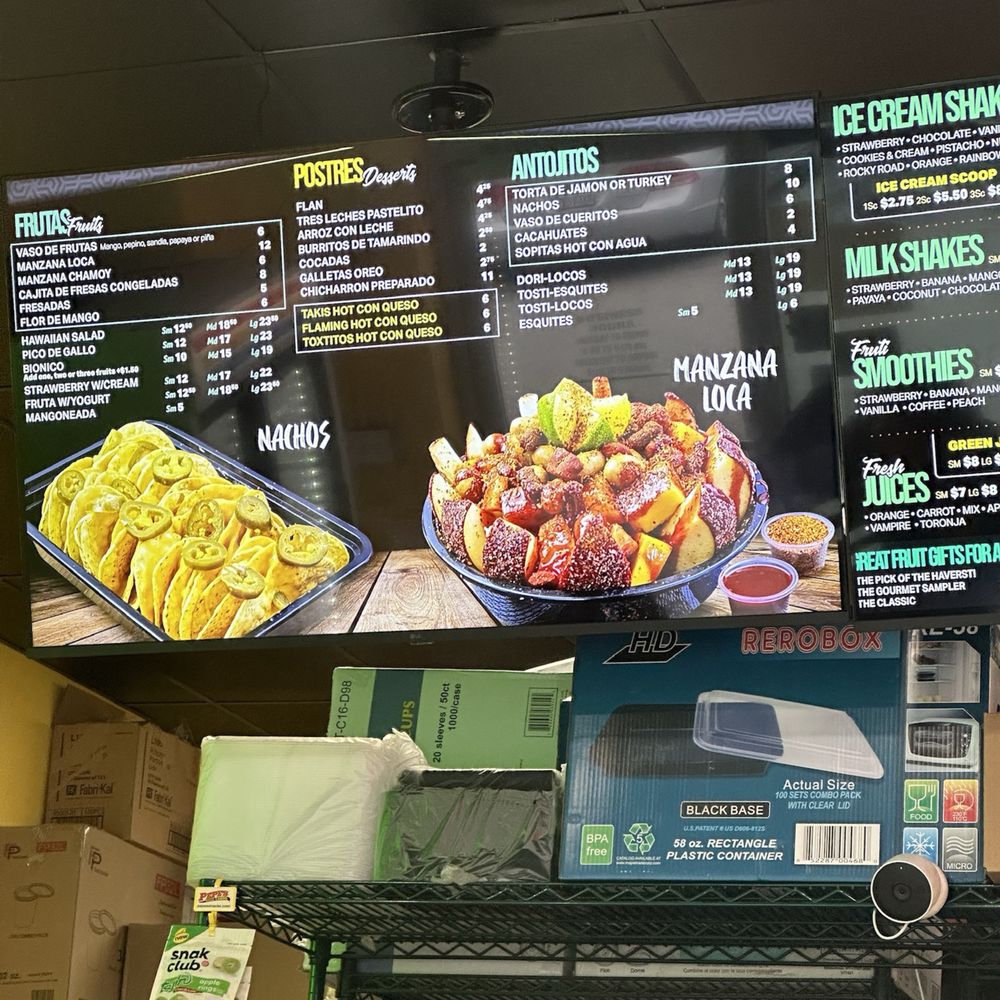 Bionicos - Menu as of September 2023 - Juice Bars & Smoothies Near Me - Long Beach, California