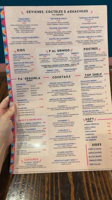 Menu photo 1 La Cruderia Houston, TX