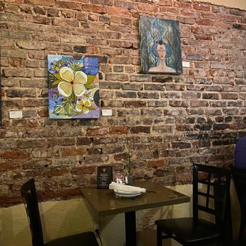 Ziba's Bistro and Wine Bar - Great art dots the exposed brick walls - Wine Bars Near Me - Atlanta, Georgia Ziba's Bistro and Wine Bar - Great art dots the exposed brick walls - Wine Bars Near Me - Atlanta, Georgia