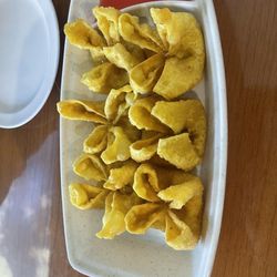 Thai Fusion - Crab Rangoon in a boat!