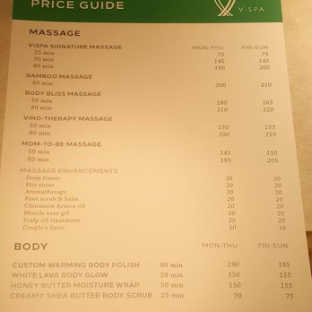 V Spa - Pricing menu - Day Spas Near Me - Dallas, Texas V Spa - Pricing menu - Day Spas Near Me - Dallas, Texas