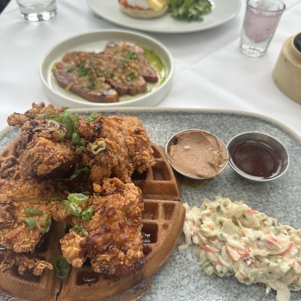Fried chicken and waffles
